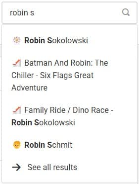 Search page input